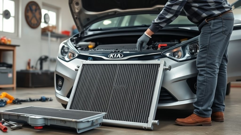 Замена радиатора Kia Rio 3: пошаговая инструкция своими руками